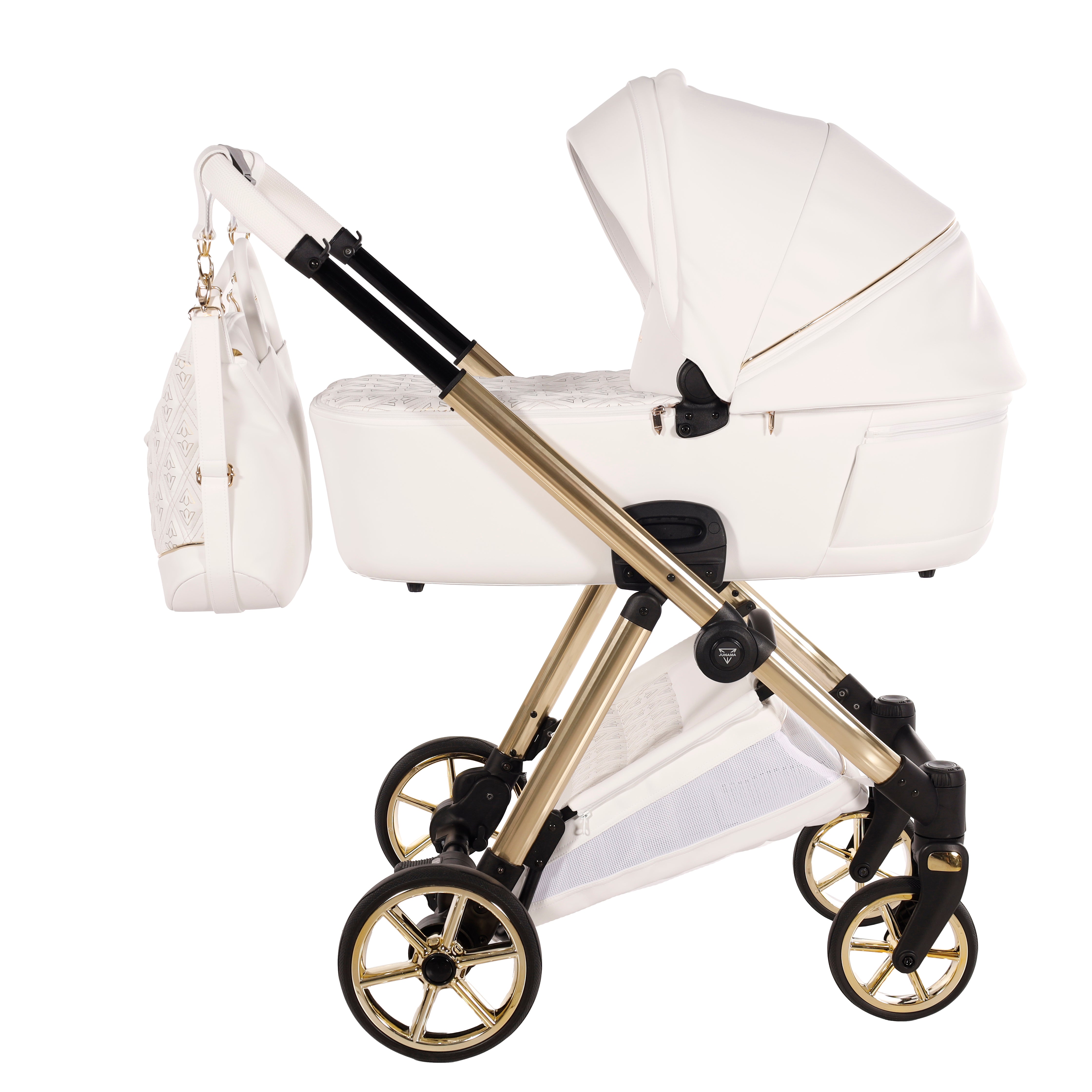 Junama Ellegante ART DECO, 2 in 1 WHITE – Junama Stroller